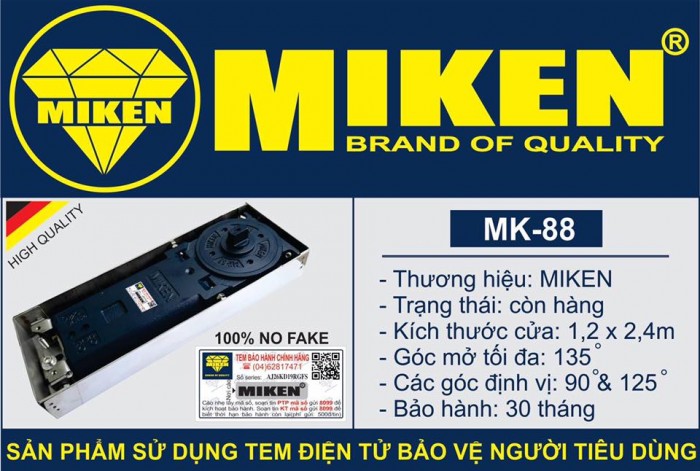 Bản lề sàn Miken mã MK-88 1